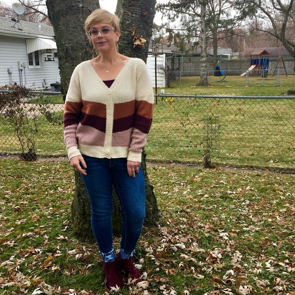 Cozy + Warm Striped Sweater - Picture 2 of 3
